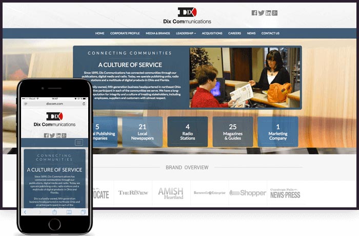 Cleveland Web Design - Dix Communications