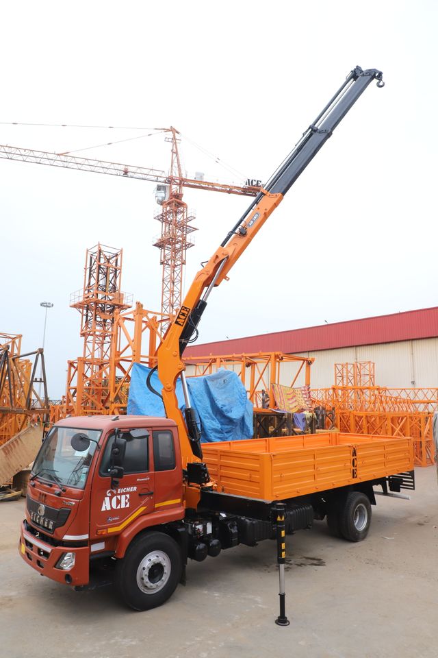 flatbed truck with crane rental